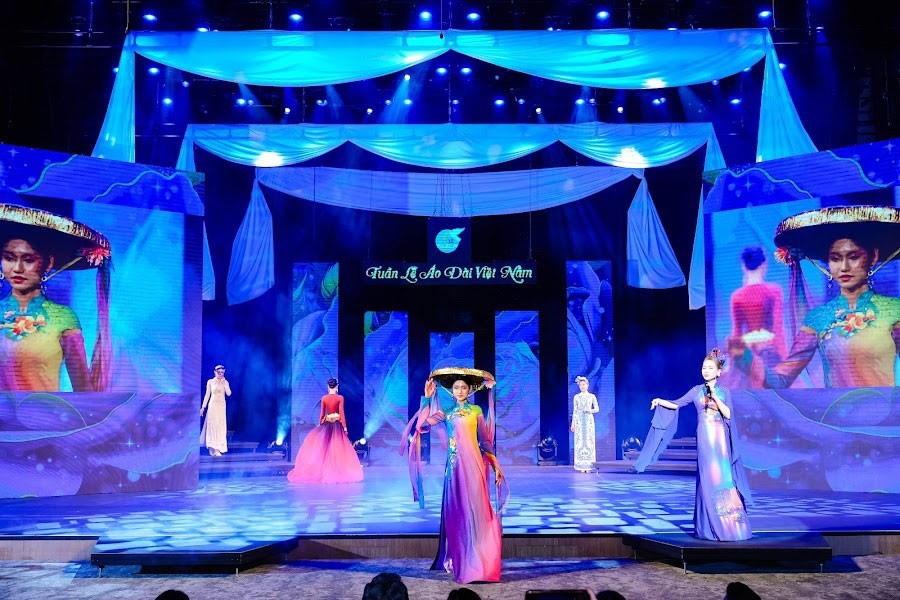 Foreign Ambassador’s Spouses Model At Ao Dai Week 2024