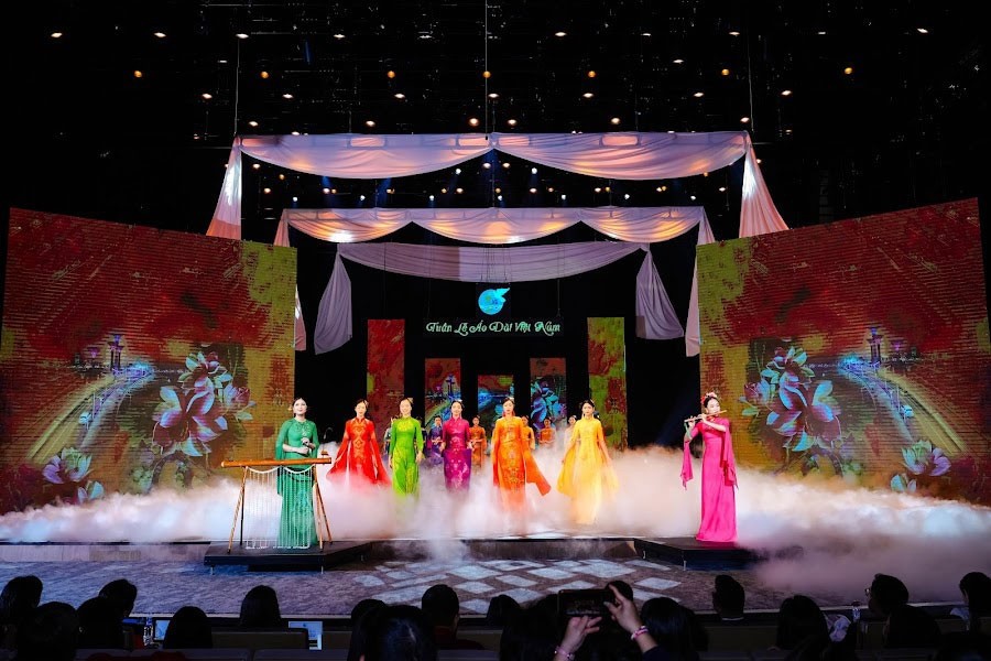 Foreign Ambassador’s Spouses Model At Ao Dai Week 2024
