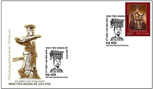 Stamp Collection Celebrates 1,100th Birthday of Emperor Dinh Tien Hoang