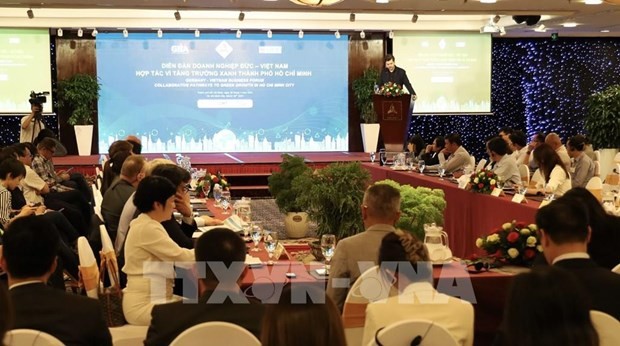 At the Germany – Vietnam business forum (Photo: VNA)