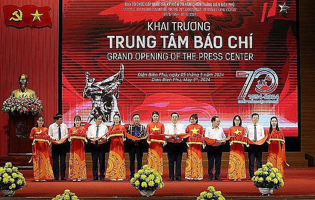 Press Center of Dien Bien Phu Victory Debuts in Dien Bien