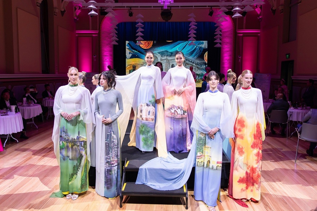 Vietnamese Ao Dai Flutters at Australia