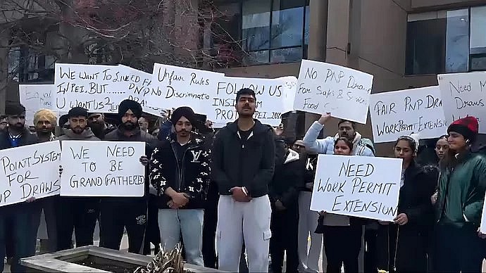 Indian Students in Canada Protest Immigration Rule Changes, Threaten Hunger Strike