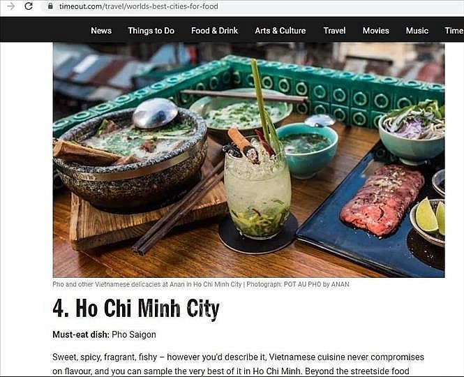 Ho Chi Minh City named as world’s fourth-best foodie city (Photo: timeout.com)