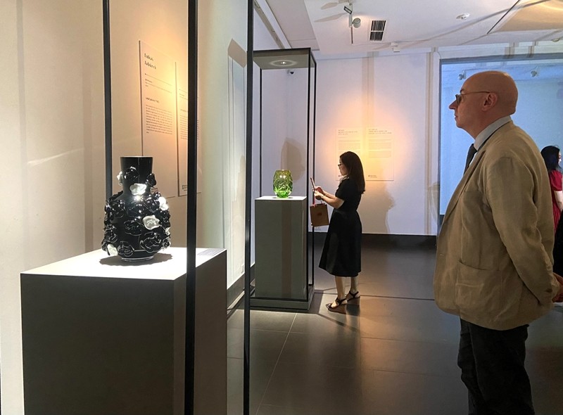 The Fine Art of Czech Glassmaking Display in Hanoi