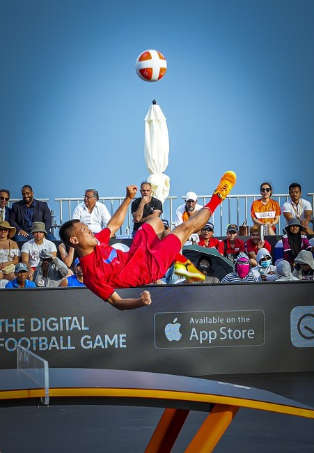 Beautiful “Bicycle Kick” Moments At The Teqball World Tournament 2024