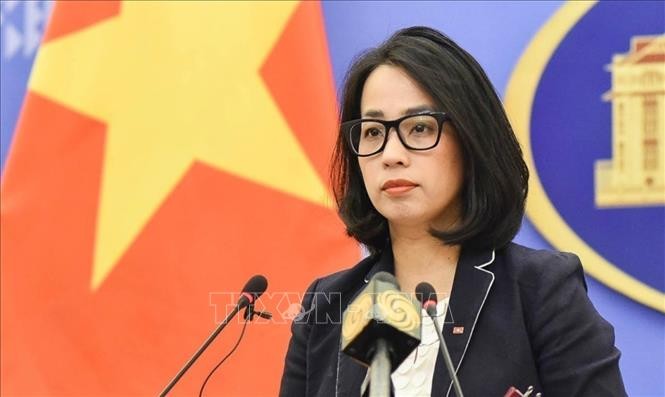 Spokeswoman of the Vietnamese Ministry of Foreign Affairs Pham Thu Hang (Photo: VNA)