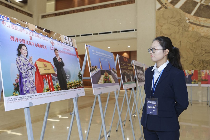 Tran Gia Khai, Chinese student at the University of Social Sciences and Humanities. (Photo: Dinh Hoa)