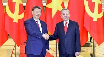 Top leaders of Vietnam, China hold talks in Hanoi