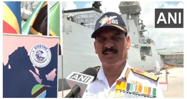"Indian Navy's participation in AIKEYME exercise matter of great happiness": Admiral Dinesh Kumar Tripathi
