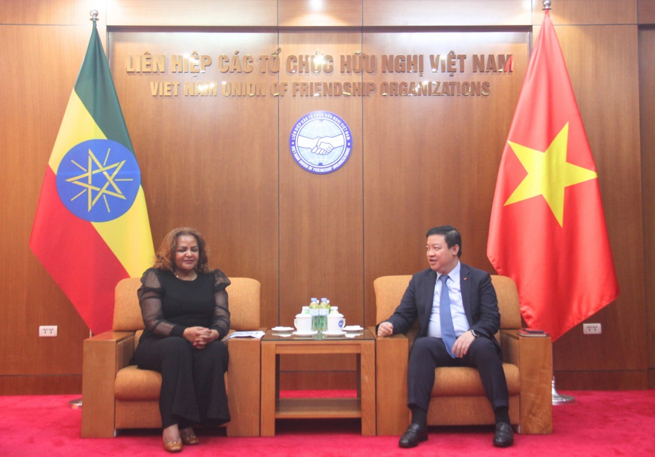 Viet Nam Union of Friendship Organizations received Ethiopian State Minister of Ministry of Foreign Affairs