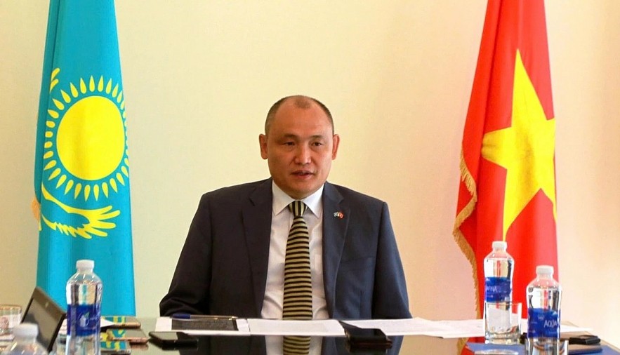 Kazakh Ambassador to Vietnam Kanat Tumysh. (Photo: VTC)
