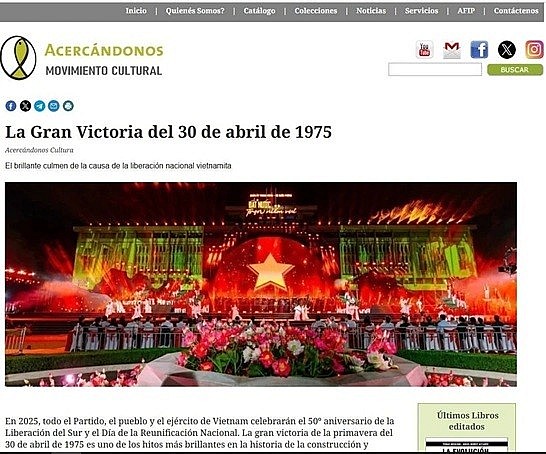 Vietnam’s 50-year Reunification Celebration Garners Argentine Press’s Attention