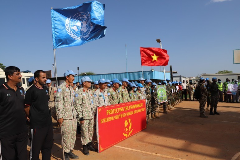 Vietnamese Peacekeepers in Abyei Respond to World Environment Day