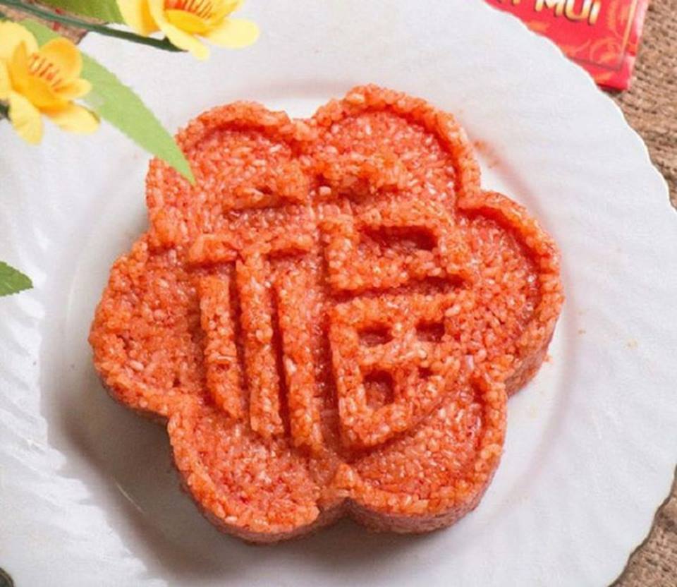 xoi gac fortunate red sticky rice of vietnam