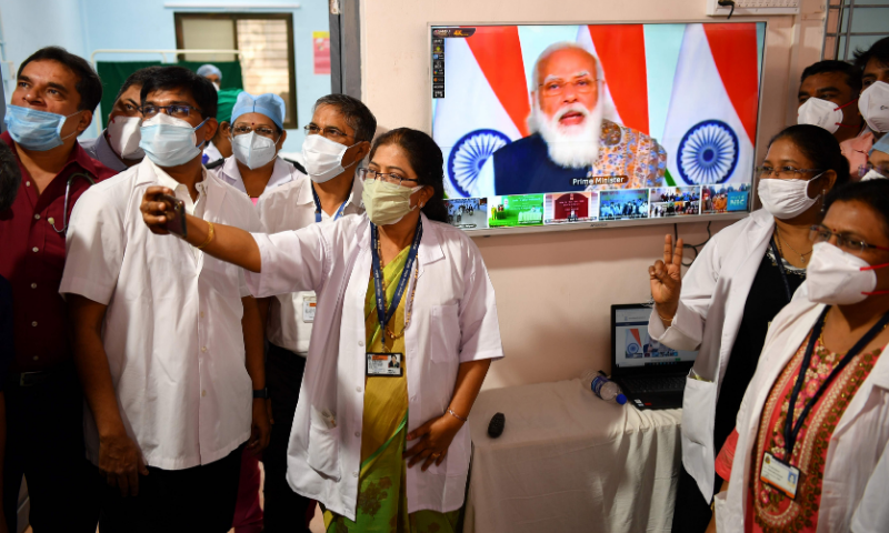 india rolls out worlds largest covid 19 vaccination campaign
