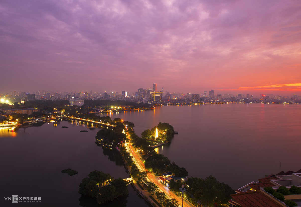 Vietnam’s capital city boasts a resplendent beauty at night