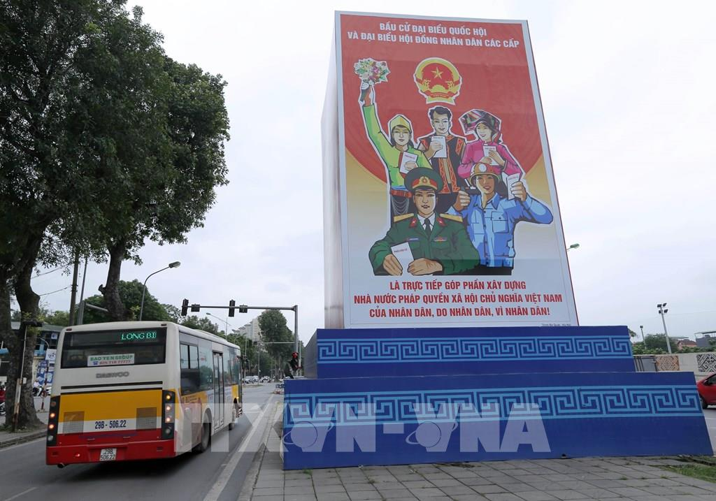In Photos: Hanoi’s streets brilliantly adorned ahead of election day