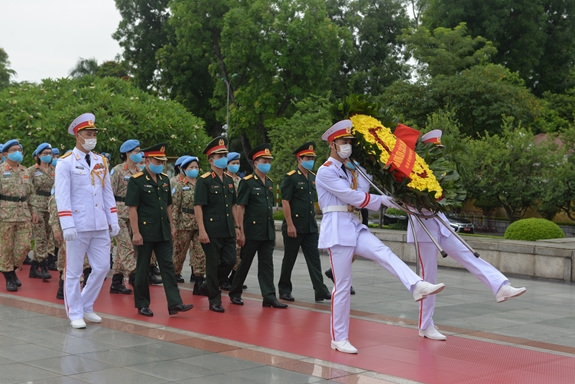 UN Peacekeepers stationed in South Sudan pay tribute to President Ho Chi Minh