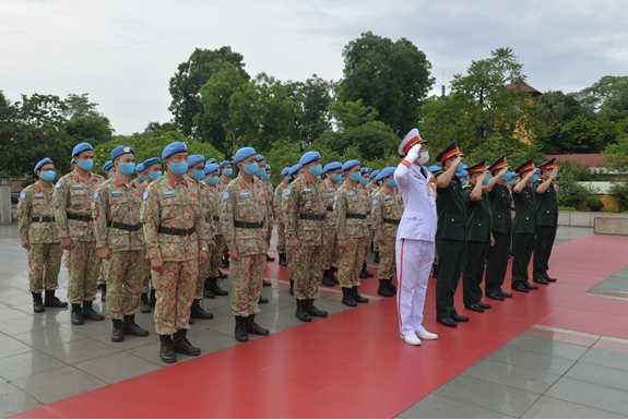 UN Peacekeepers stationed in South Sudan pay tribute to President Ho Chi Minh