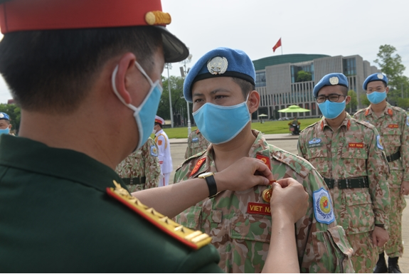 UN Peacekeepers stationed in South Sudan pay tribute to President Ho Chi Minh