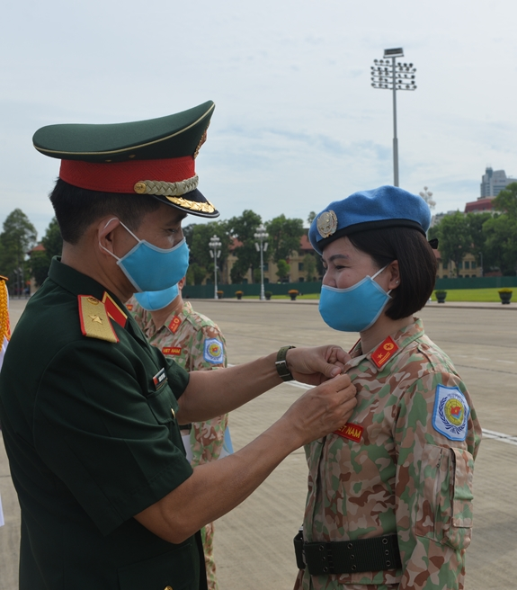 UN Peacekeepers stationed in South Sudan pay tribute to President Ho Chi Minh