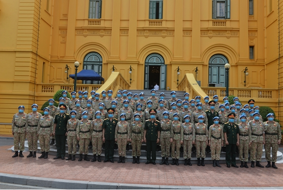UN Peacekeepers stationed in South Sudan pay tribute to President Ho Chi Minh