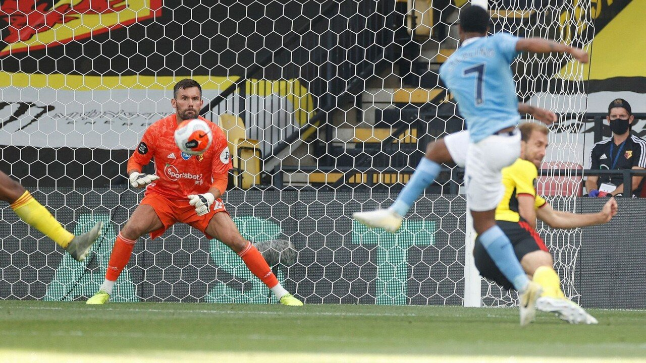 watford 0 4 man city raheem sterling double deepens hornets relegation fears
