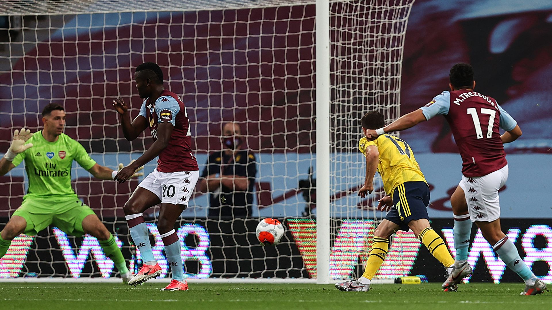aston villa 1 0 arsenal trezeguet winner rescues villa out of relegation zone