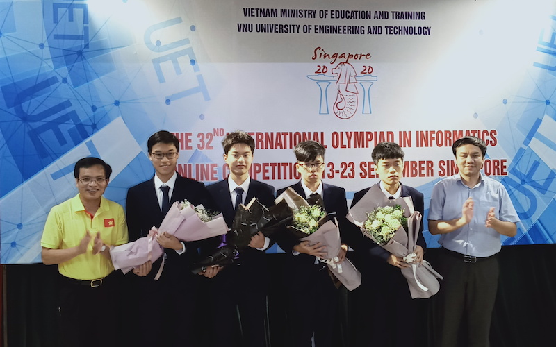 Vietnamese students win gold medal at International Informatics Olympiad 2020