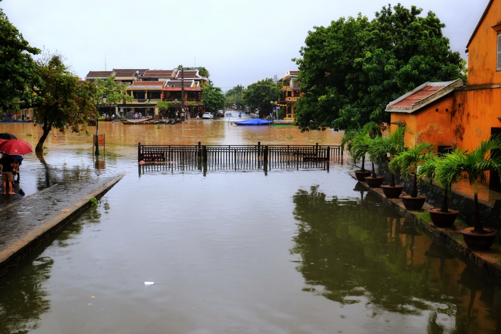 hoi an ancient town inundated by severe flooding