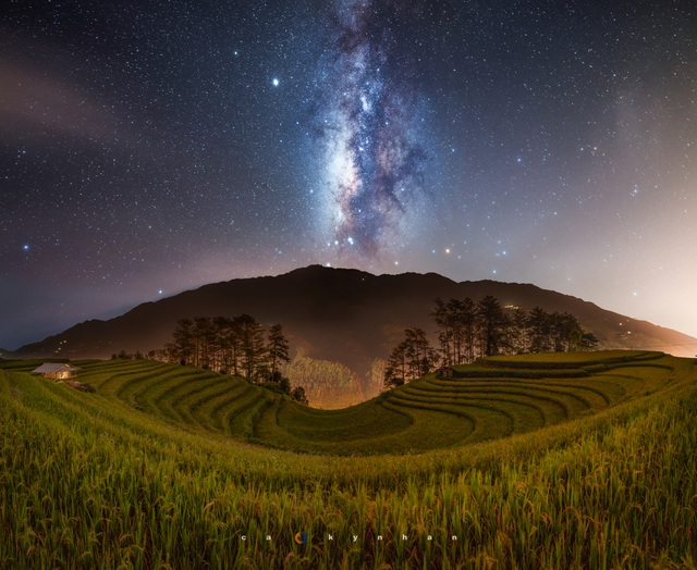 Mu Cang Chai, an ideal place to admire milky way