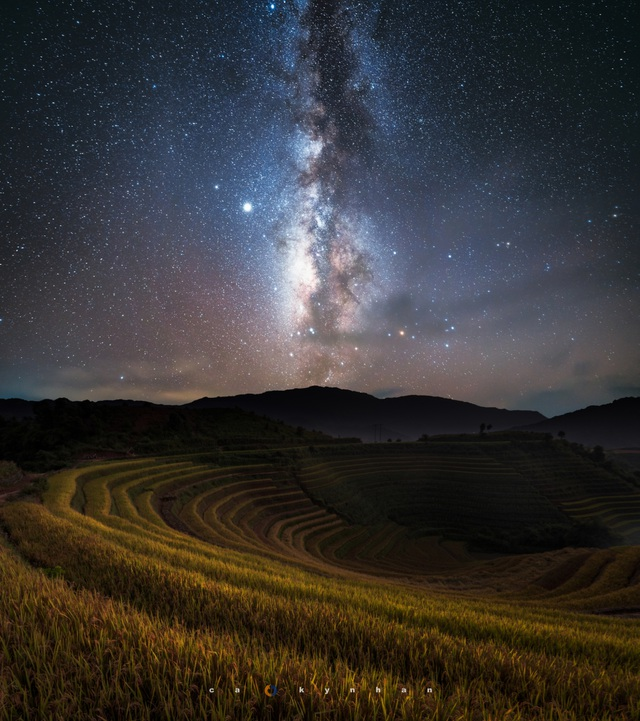 Mu Cang Chai, an ideal place to admire milky way