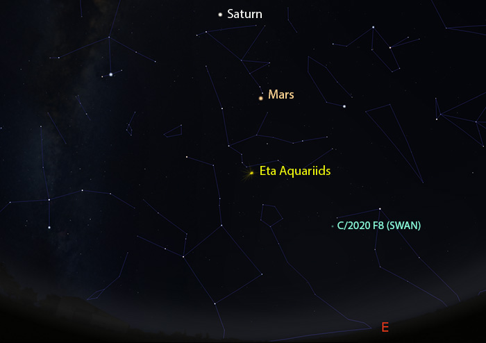 eta aquariid meteor shower to light up australian sky in best show ever this monday