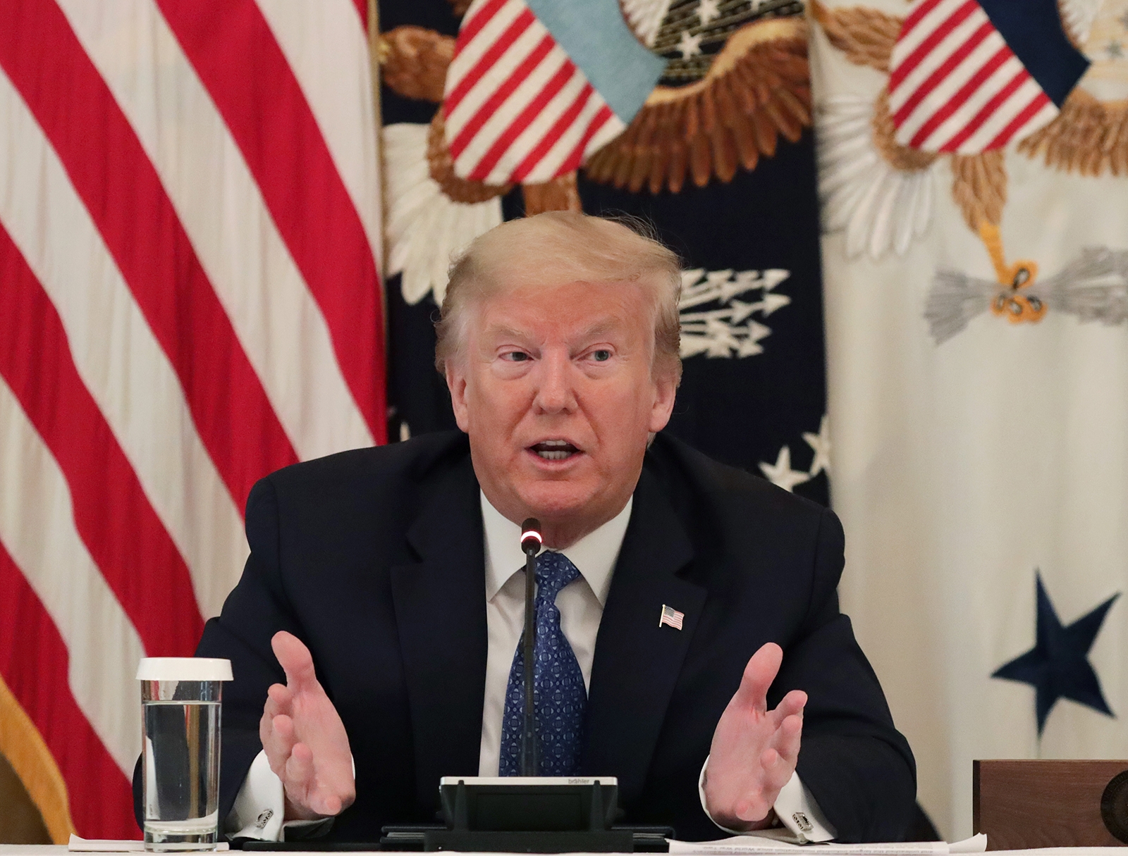 Trump says high Covid-19 numbers in US "badge of honor" meaning good testing capacity
