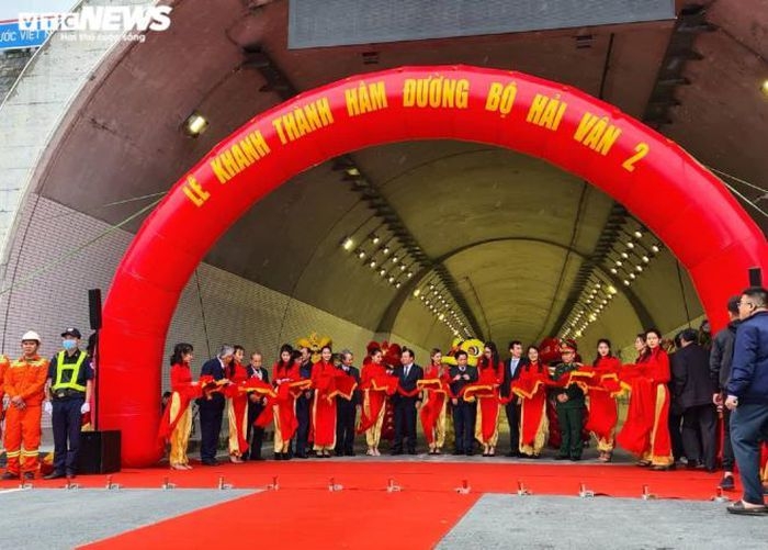 The inauguration ceremony of Hai Van Tunnel 2 (Photo: VG)  