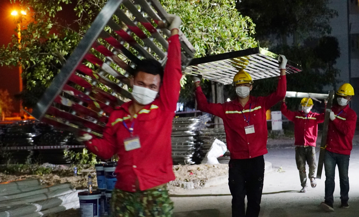 Hai Duong's third field hospital established at 'lightning speed'
