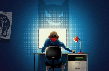 children protecting from threats of learning online in epidemic season