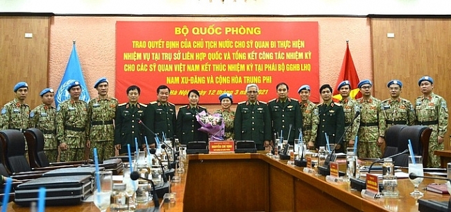 9 Vietnamese peacekeeping officers complete duties in Africa