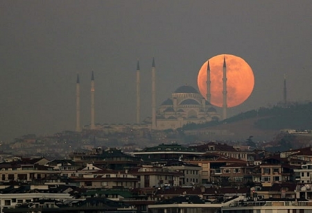 2020's April pink moon: calming respite from COVID-19 pandemic
