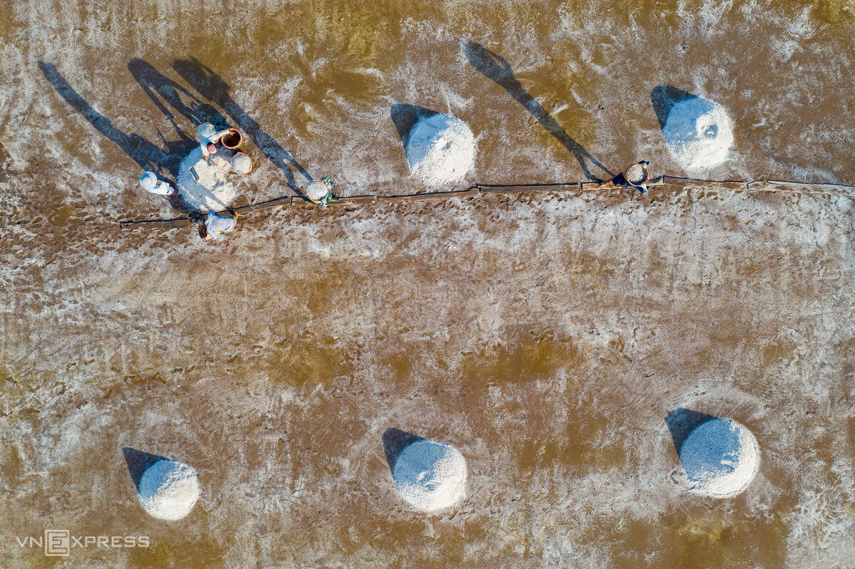 picturesque salt fields in bac lieu southern vietnam