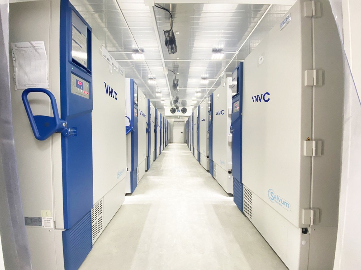 A peek into cold storage preserving thousands of Covid 19 vaccines in Vietnam