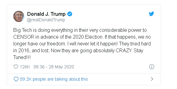 trumps executive order might curtail protections for social media companies