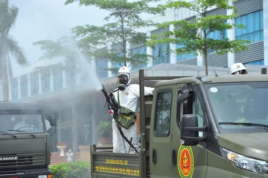 In photos: Army force disinfects Covid-infected hospital