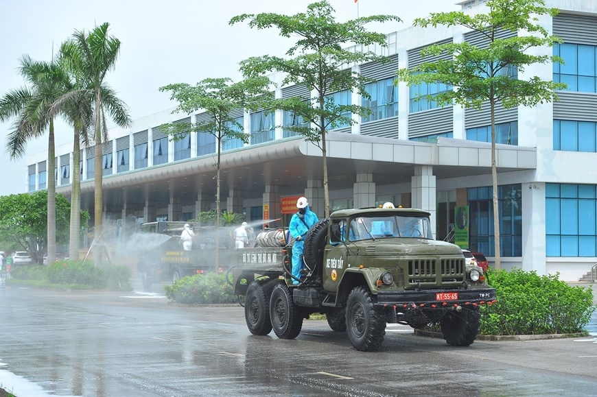 In photos: Army force disinfects Covid-infected hospital