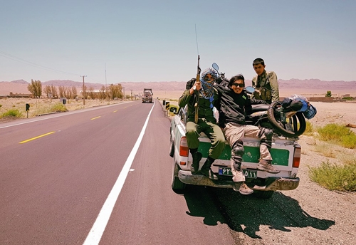 vietnamese backpacker who travels the world on motorbikes returns vietnam