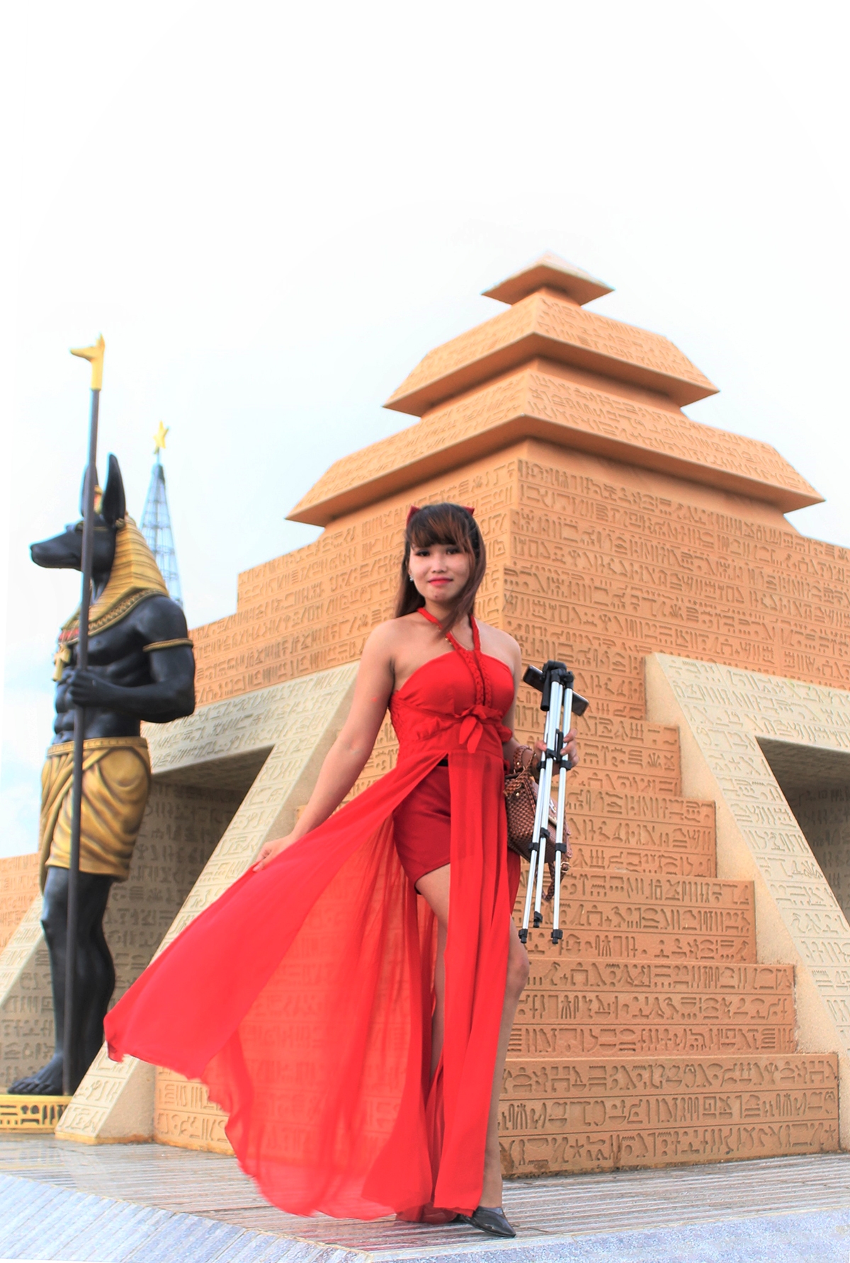 Huyen Suong drove some 40km on her motorbike to visit the park