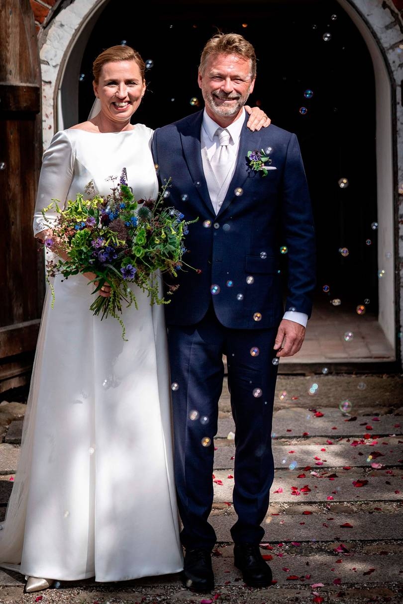 Denmark’s Prime Minister Mette Frederiksen and her husband 