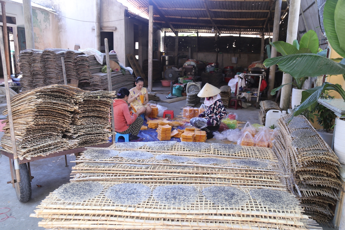 Rice paper making under burning sun in Central Vietnam