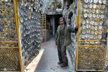 one of a kind antique embedded house in northern vietnam